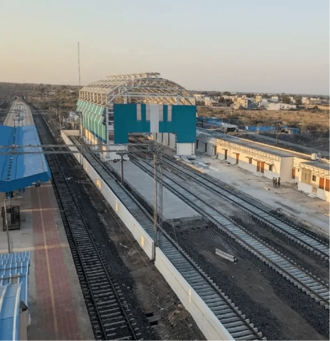 Holstic Technoengineers Private Limited || Construction || Infrastructure || Construction of track machine satellite depot with office Botad site Western Railway Gujarat India 1 993x1024